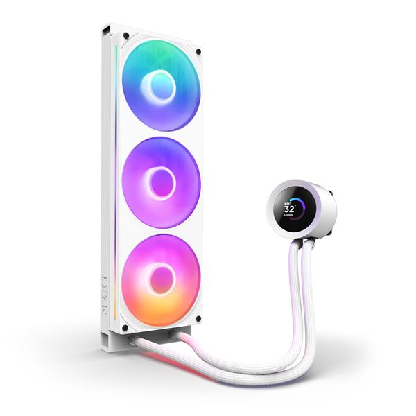 NZXT CPUクーラー Kraken Plus 360 RGB v2(White) RL-KR360-W2