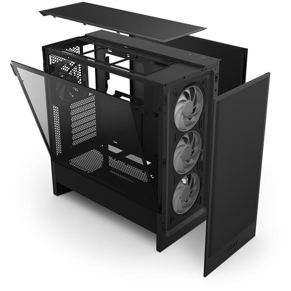 NZXT PCケース H5 Flow RGB v2 Black CC-H52FB-R1 | ノジマ