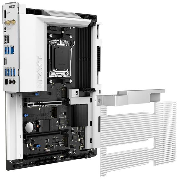 NZXT N7 B850 ATXゲーミング マザーボード ホワイト N7-B85XT-W1