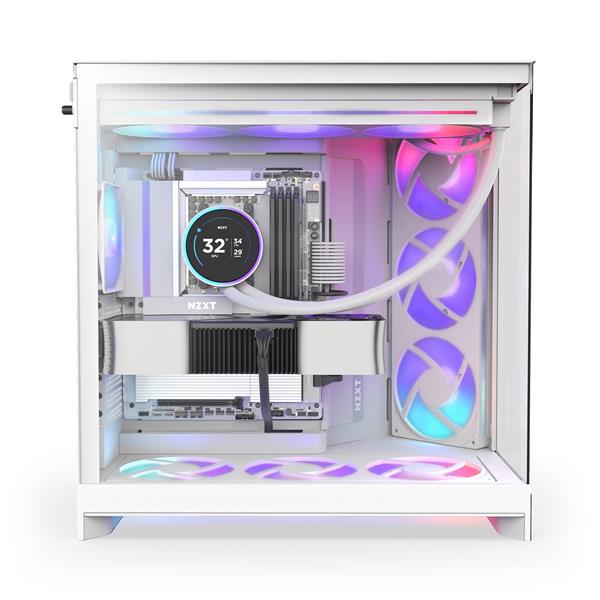 NZXT PCケース H9 Flow RGB (2025) - White CM-H92FW-R1 | ノジマ