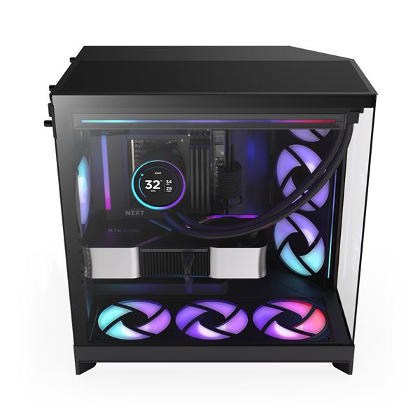 NZXTパソコンケース 未使用品（型番HU-001） 4943508304101 NZXT ミドルタワーPCケース H7FLOW RGB CM-H72FB
