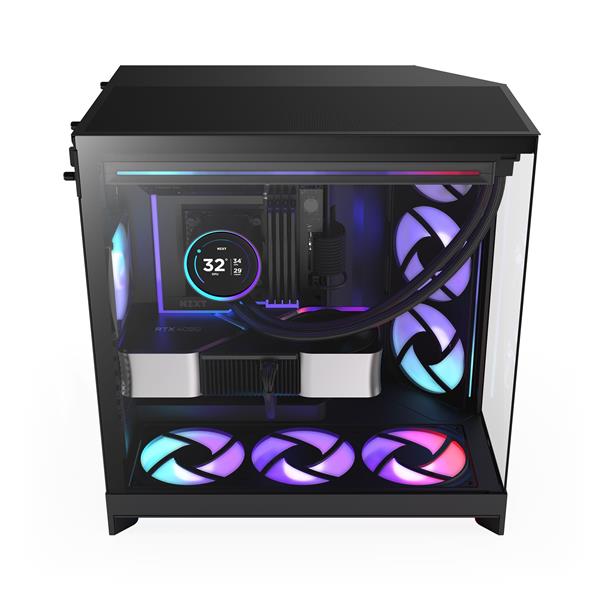 NZXT PCケース H9 Flow RGB+ (2025) - Black CM-H92FB-P1 | ノジマ