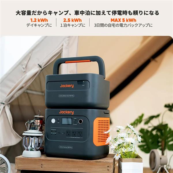 Jackery JBP-1000A ポータブル電源1000 Plus 拡張バッテリー