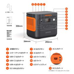 Jackeryポータブル電源　JE-2000D JE-2000D Jackery ポータブル電源 2000 New(容量2042Wh/定格出力2200W