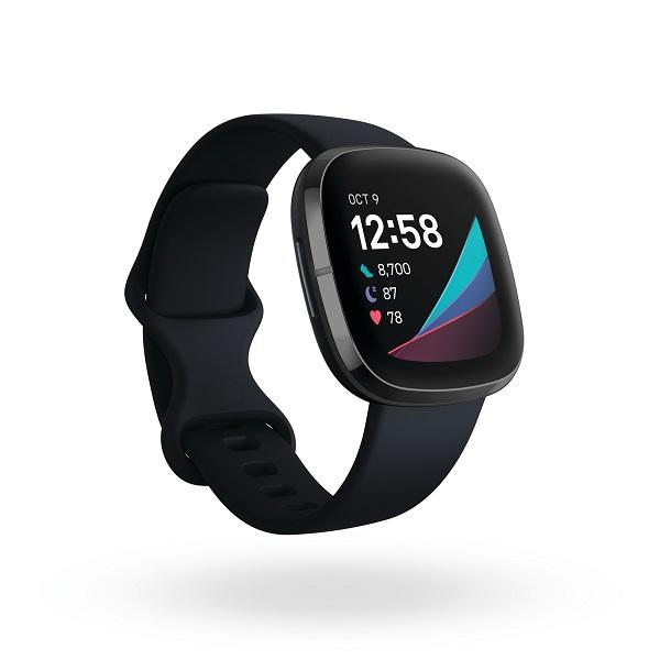 fitbit FB512BKBK-FRCJK Fitbit Sense GPS搭載 スマートウォッチ Carbon/Graphite  カーボン/グラファイト L/S サイズ | ノジマオンライン