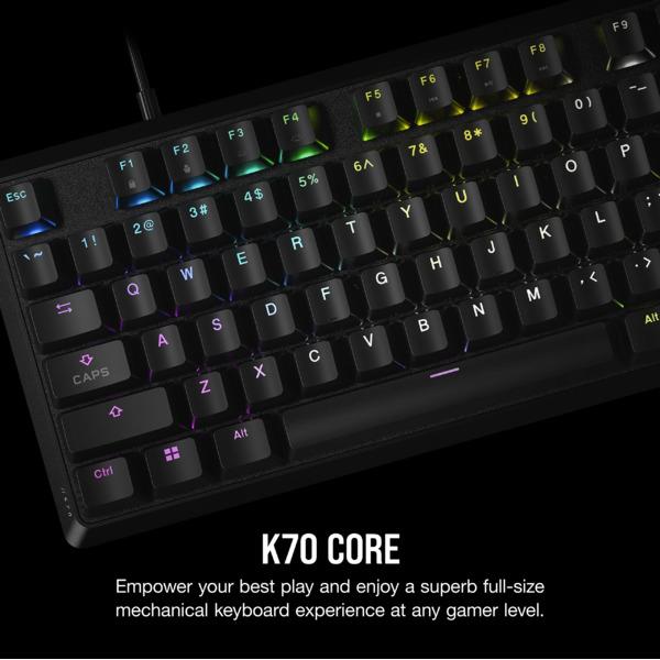 Corsair 赤軸ゲーミングキーボード K70 CORE Black 日本語配列