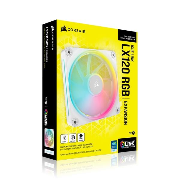 Corsair ケースファン iCUE LINK LX120 RGB WHITE Single Fan
