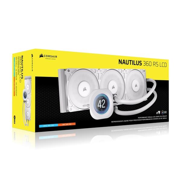 Corsair CPUクーラー NAUTILUS 360 RS LCD White CW-9061034-WW