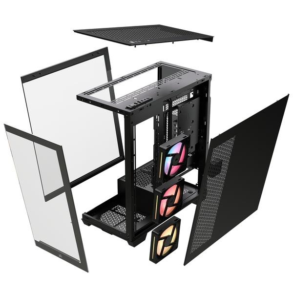 Corsair PCケース 3500X LX-R RGB iCUE LINK ブラック CC-9011324-WW