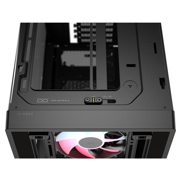 Corsair PCケース FRAME 4000D LCD RS ARGB Premium Mid-TowerBlack CC