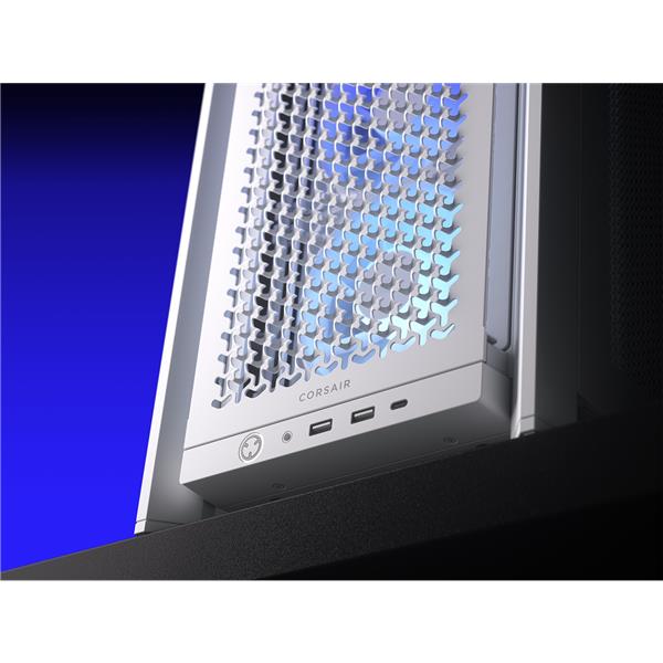 Corsair PCケース FRAME 4000D RS ARGB Mid-Tower White CC-9011297-WW