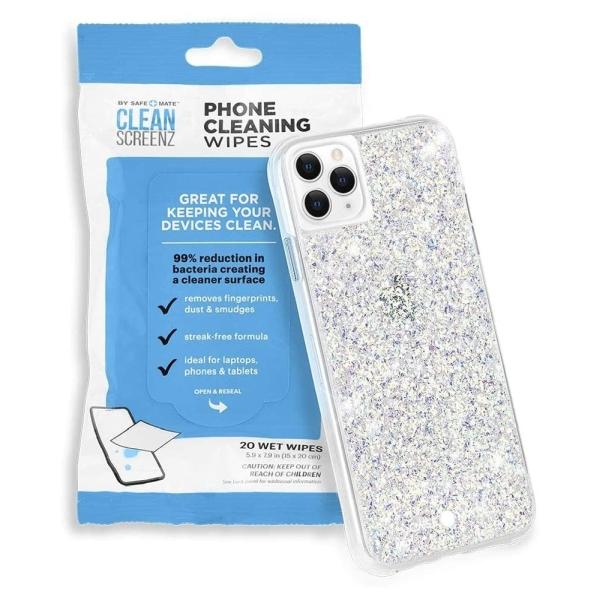 Safe+Mate CS043136 CreanScreenZ抗菌除菌スマホクリーナー Phone Cleaning Wipes 20枚セット |  ノジマオンライン