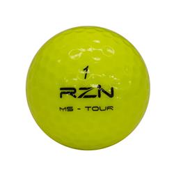 ゴルフボール RZN MS-TOUR YELLOW 【レジンゴルフ/3ピース構造/ソフト