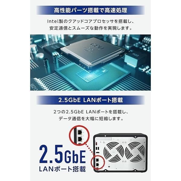 QNAP TS-664-8G ネットワーク接続ハードディスク(NAS)【6ベイNAS QNAP TS-664-8G ネットワーク接続ハードディスク(NAS)【6ベイNAS