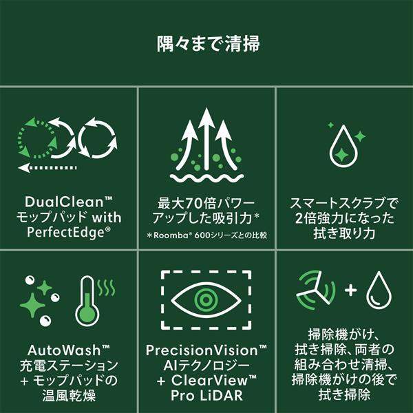 iRobot ロボット掃除機 「ルンバ」 Plus 505 Combo + AutoWash(コンボ