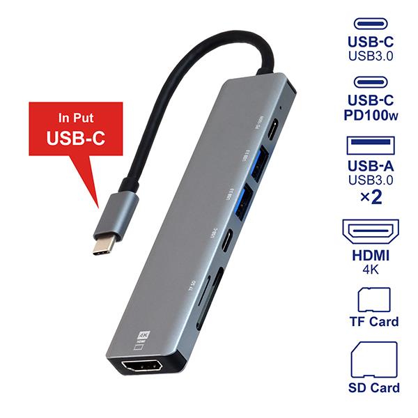 ELSONIC 7in1 USB-C SD ﾊﾌﾞ EPSHUB07 | ノジマオンライン