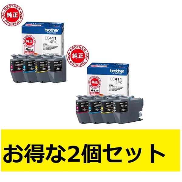 brother LC411-4PK-2-ESET 純正インクカートリッジ 4色パック LC411 ...