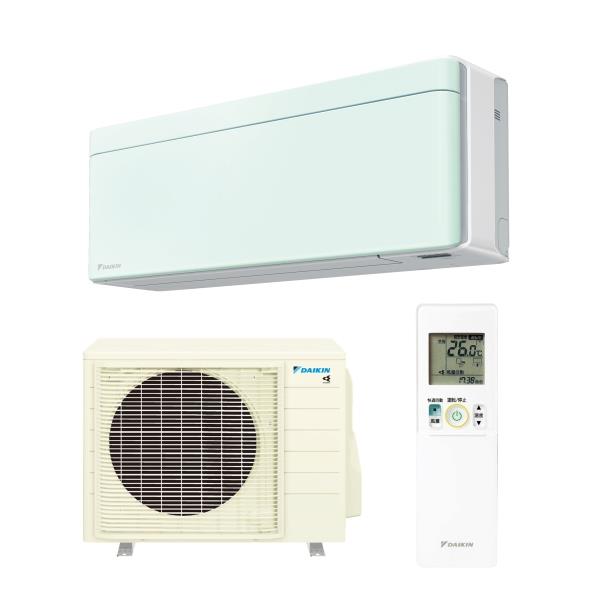 DAIKIN S563ATSP-WG-ESET エアコンrisora(リソラ)SXシリーズ【18畳用/5.6kw/200V/2023年モデル/本体:ホワイト/パネル:ミントグリーン】  | ノジマオンライン