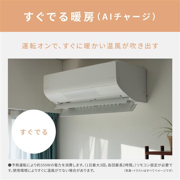 Panasonic エアコン eolia(エオリア)TXシリーズ【6畳/2.2KW/200V