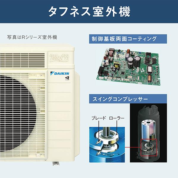 DAIKIN AN224ARS-W-ESET エアコン[うるさらX][Rシリーズ]【6畳用 /2.2kw /100V /換気・加湿  /フィルター自動お掃除 /2024年モデル】 | ノジマオンライン