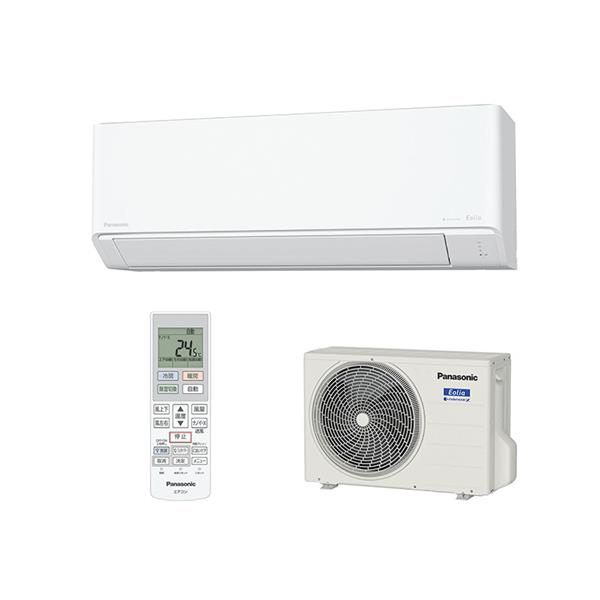 Panasonic CS-224DJR-ESET エアコン エオリア[eolia] Jシリーズ【主に6畳/2.2KW/100V/ナノイーX9.6兆/スタンダードモデル/クリスタルホワイト/2024年モデル】  | ノジマオンライン