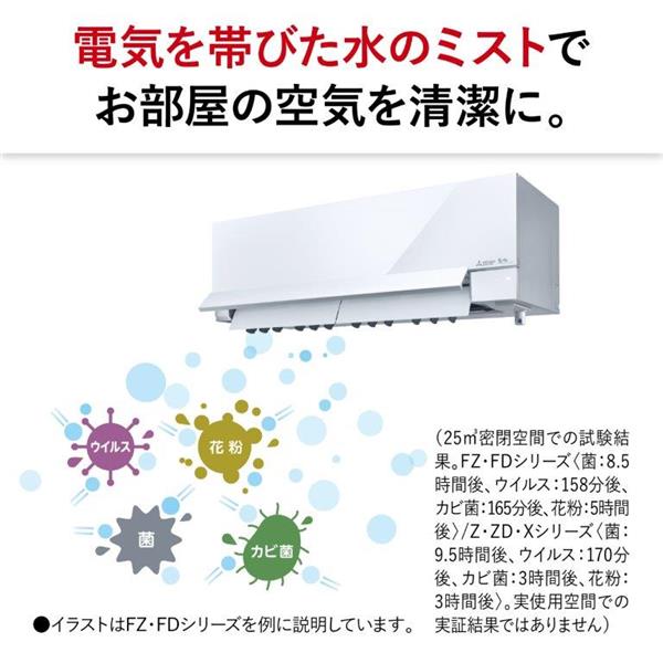 MITSUBISHI MSZ-X5624S-ESET エアコン 霧ヶ峰 Xシリーズ【主に18畳/5.6KW/200V/センサー機能/フィルターおそうじメカピュアホワイト/2024年モデル】☆大型配送対象商品  | ノジマオンライン