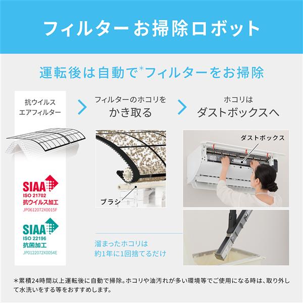 Panasonic エアコン 6畳用 自動おそうじ機能つき 楽天市場】panasonic エアコン 自動 掃除 6畳の通販