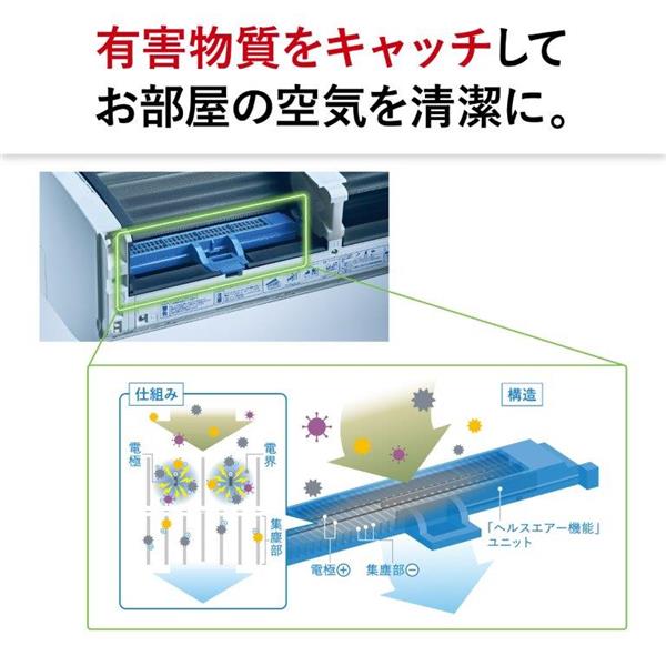 MITSUBISHI ルームエアコン 霧ヶ峰 Rシリーズ【主に18畳/5.6KW/200V