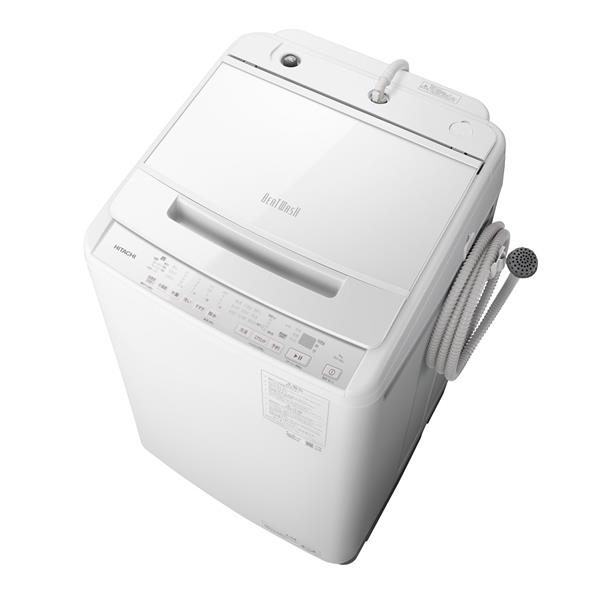 HITACHI JK-BWV80J-W-ESET 全自動洗濯機 ビートウォッシュ【洗濯