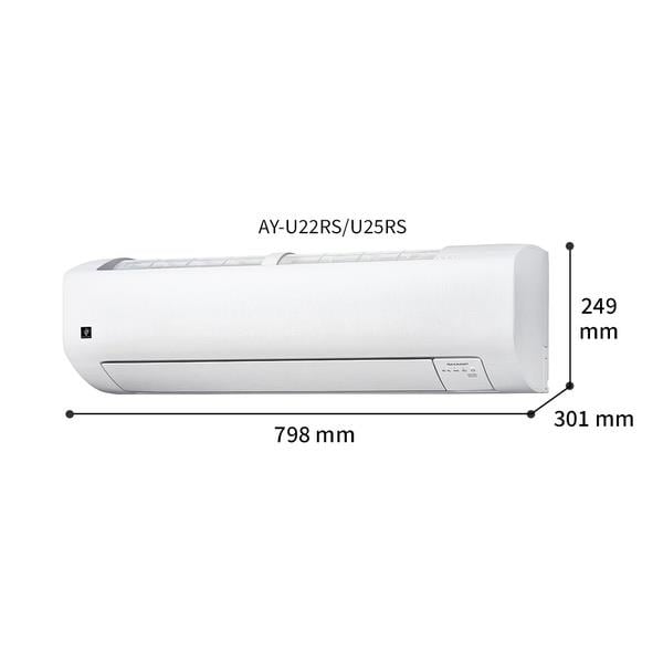 SHARP AY-P25DM エアコン 本体 2022年製 AY-P25DM シャープ ルームエアコン DMシリーズ 主に8畳 ホワイト 2022