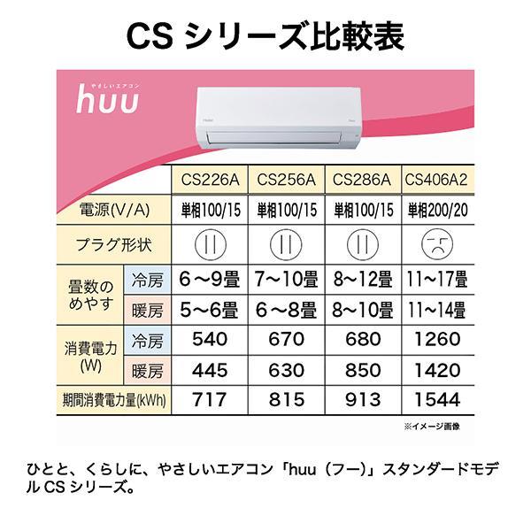 ハイアール エアコン CSシリーズ【6畳用/2.2kw/100V/スタンダード