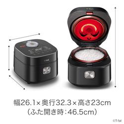 T-fal ザ・ライス 遠赤外線IH炊飯器[5.5合/ブラック] RK8828J0