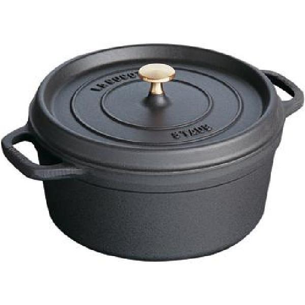 STAUB 40509-485 ピコ・ココット ラウンド 18cm ブラック | ノジマ