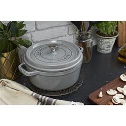 STAUB ピコ・ココット 20cm[グレー/鋳物ホーロー鍋] 40509-304-0
