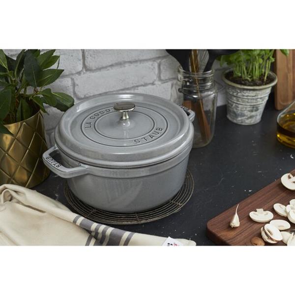 STAUB ピコ・ココット 20cm[グレー/鋳物ホーロー鍋] 40509-304-0