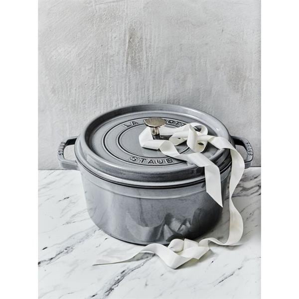 STAUB ピコ・ココット 22cm[グレー/鋳物ホーロー鍋] 40509-307-0