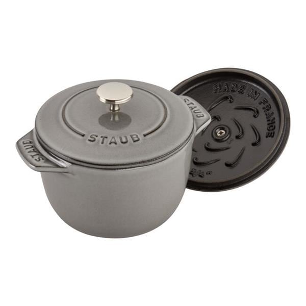 STAUB ラ・ココット de GOHAN 12cm[グレー/鋳物ホーロー鍋] 40509-702