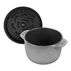STAUB ラ・ココット de GOHAN 12cm[グレー/鋳物ホーロー鍋] 40509-702