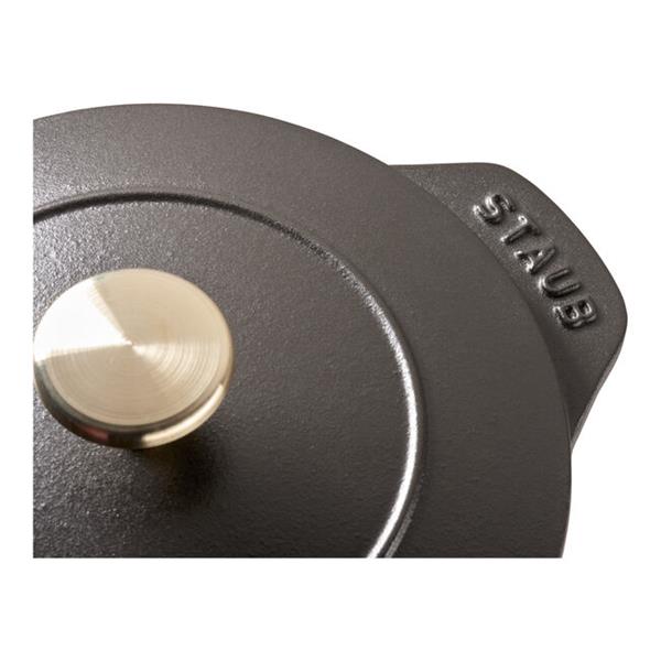 STAUB ラ・ココット de GOHAN 16cm[ブラック/鋳物ホーロー鍋] 40509
