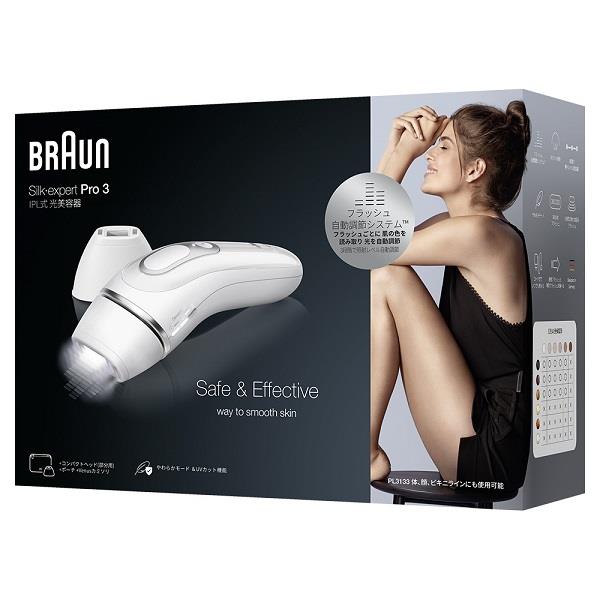 【7/7限定値下げ】BRAUN 光脱毛器 Pro3 PL3133 Amazon.co.jp: 【正規品】ブラウン 脱毛器 シルクエキスパート