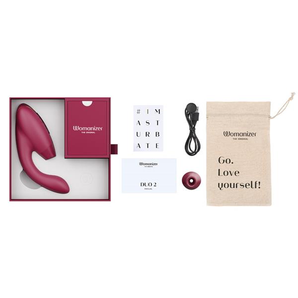 Womanizer WZ142SG7 Womanizer DUO2 ウーマナイザー 【ボルドー