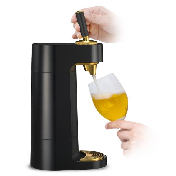 グリーンハウス スタンド型ビールサーバー 乾電池 GH-BEERT-BK