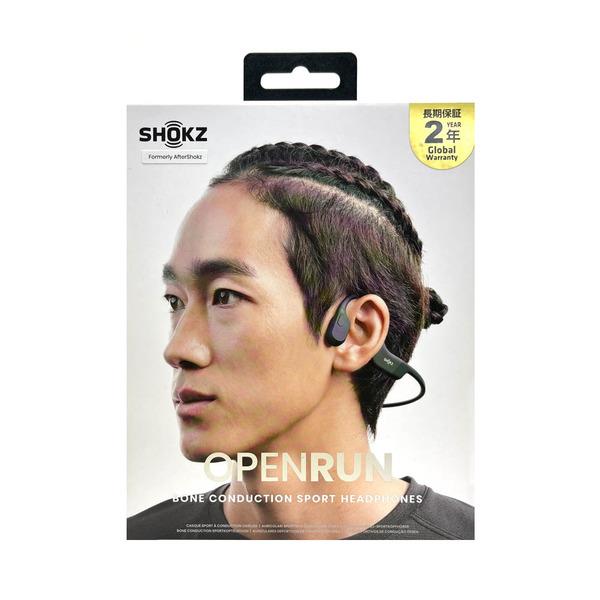 Shokz 骨伝導イヤホン OpenRun【マイク対応 / Bluetooth/ブラック