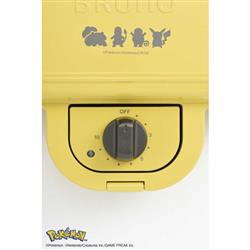 BRUNO ポケモン ホットサンドメーカー ダブル イエロー BOE132-YE