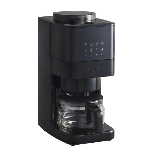 BRUNO コーヒーメーカー 全自動 BOE144-BK BRUNO コーン式ミル付き全自動コーヒーメーカー 全自動 580ml ブラック