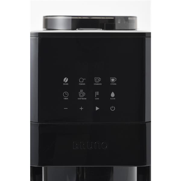 BRUNO ミル付き全自動コーヒーメーカー BOE104-BGY BRUNOから遂に！スイッチひとつで、挽きたてが愉しめるミル付き