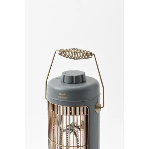 BRUNO カーボンヒーター 軽量 コンパクト 600W チャコールグレー