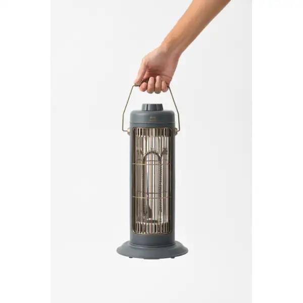 BRUNO カーボンヒーター 軽量 コンパクト 600W チャコールグレー