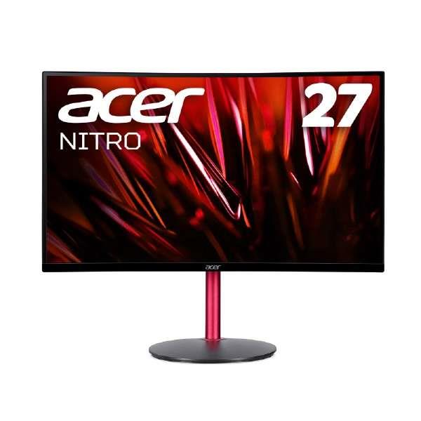 ACER ゲーミングモニター 27インチ WQHD 165Hz HDR 湾曲 - ディスプレイ