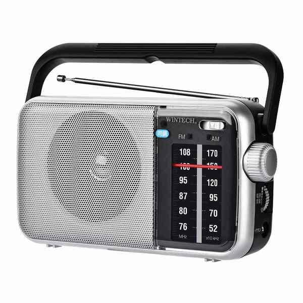 WINTECH AM/FMホームラジオ ワイドFM対応 大型文字盤＆大型ダイヤル